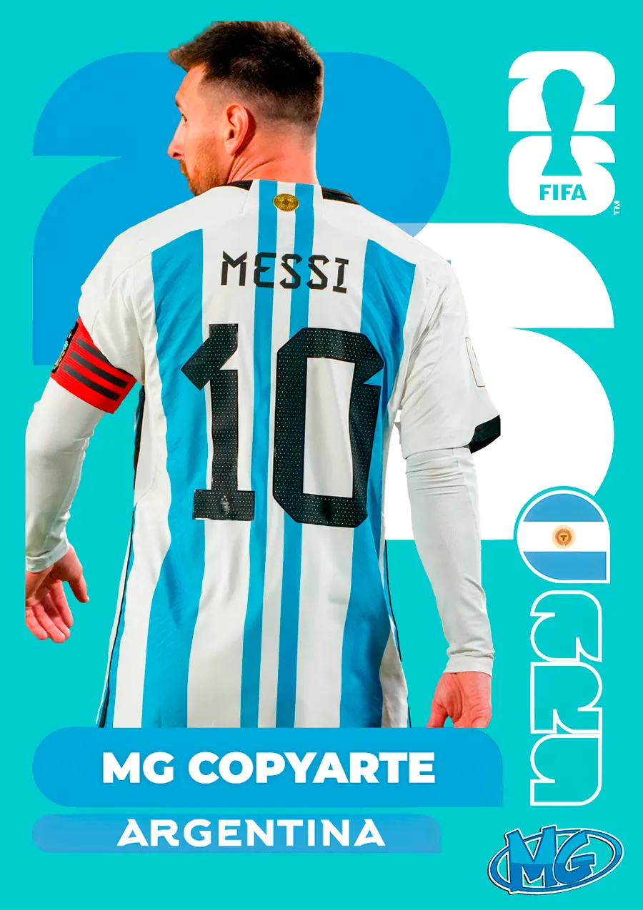 Figurita personalizada de Argentina creada en MG CopyArte
