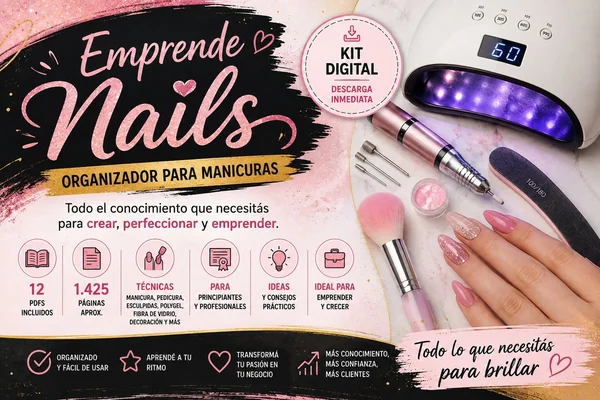 Emprende Nails, organizador para manicuras